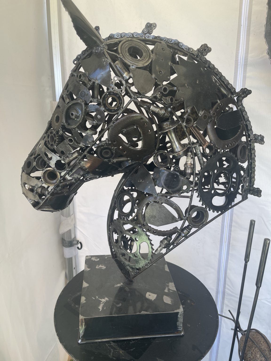 Tête de Cheval en pièces mécaniques